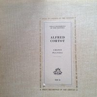 Disque Gramophone : Cortot - Chopin Waltzes